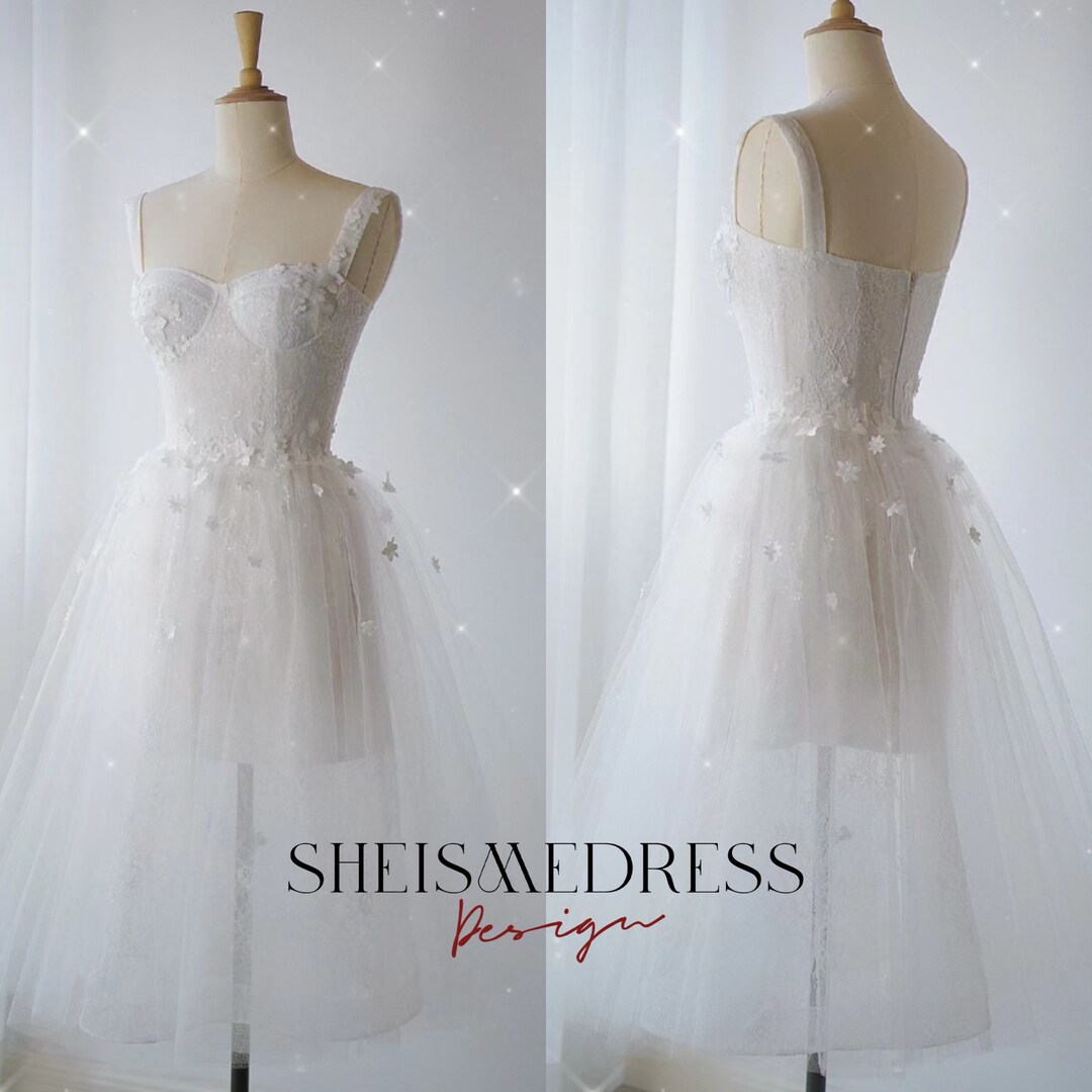 Sparkly Prom Gown 3D Flower Evening Dress Cocktail & Dress