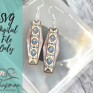 Wild West Glam Western Bar Laser Earring File