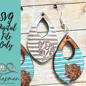 XOXO Earring SVG | Valentines Earring Laser File | Earring SVG