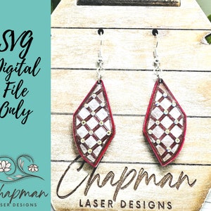Patterned Laser Earring File