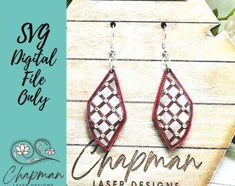 Patterned Laser Earring File