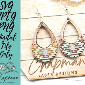 Tribal Aztec Earring Laser File /  Aztec SVG / Laser Earring File  / SVG File ONLY