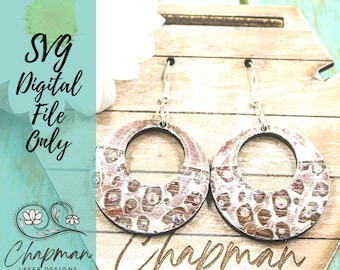 Leopard Earring laser | SVG | Laser File