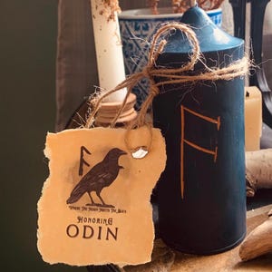 Honoring Odin |Odin Candle | Norse Candle | Pagan Candle | Altar Candle | Ritual Candle | Witchcraft Candle Gift | Pagan Spell Gift |