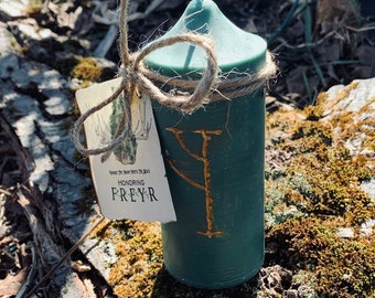 Norse Pagan Altar Candle - Freyr