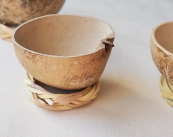 Set of 4 Mezcal Shot cups  | Traditional Mexican mezcal  jicaras