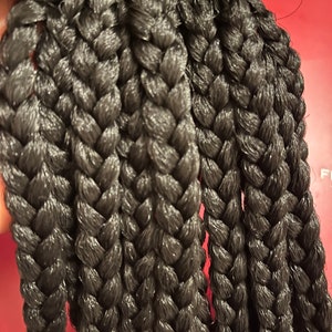 Pre-looped Senegalese Box-Braid hair - Black