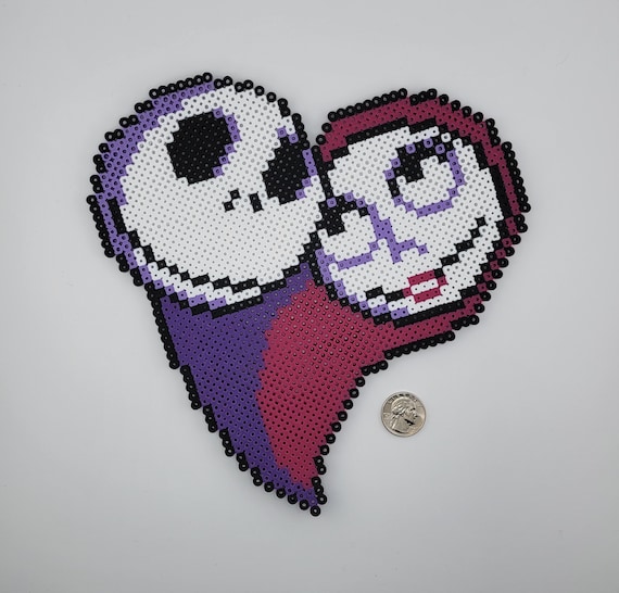 Easy Nightmare Before Christmas Perler Beads Cross Stitch Jack And