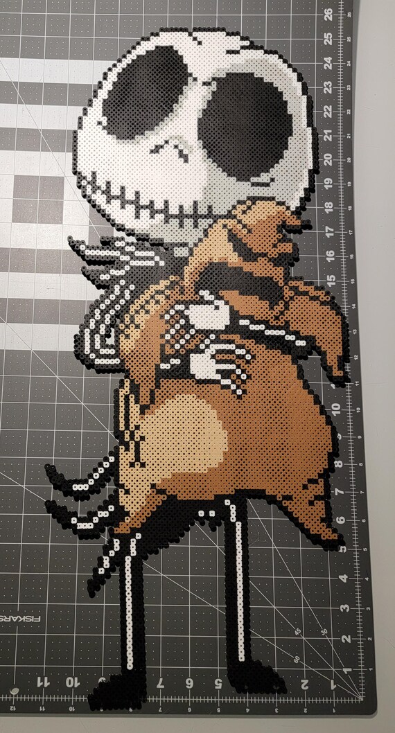 Jack and Oogie Boogie - Nightmare Before Christmas - Pixel Art