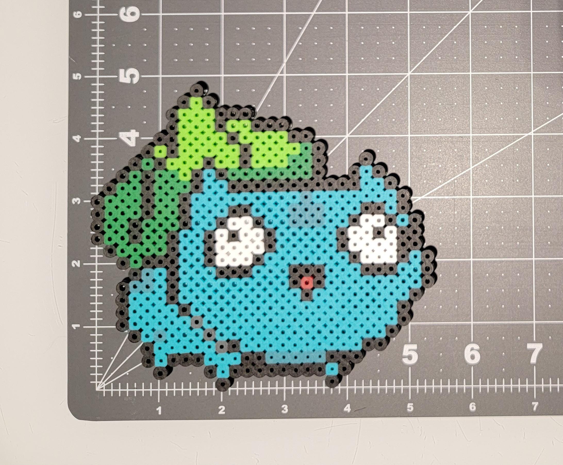 Derpy Pokemon Bulbasaur, Charmander, Squirtle, Pikachu Pixel Art Made  From Perler Beads Primary color: Charmander W/Magnet