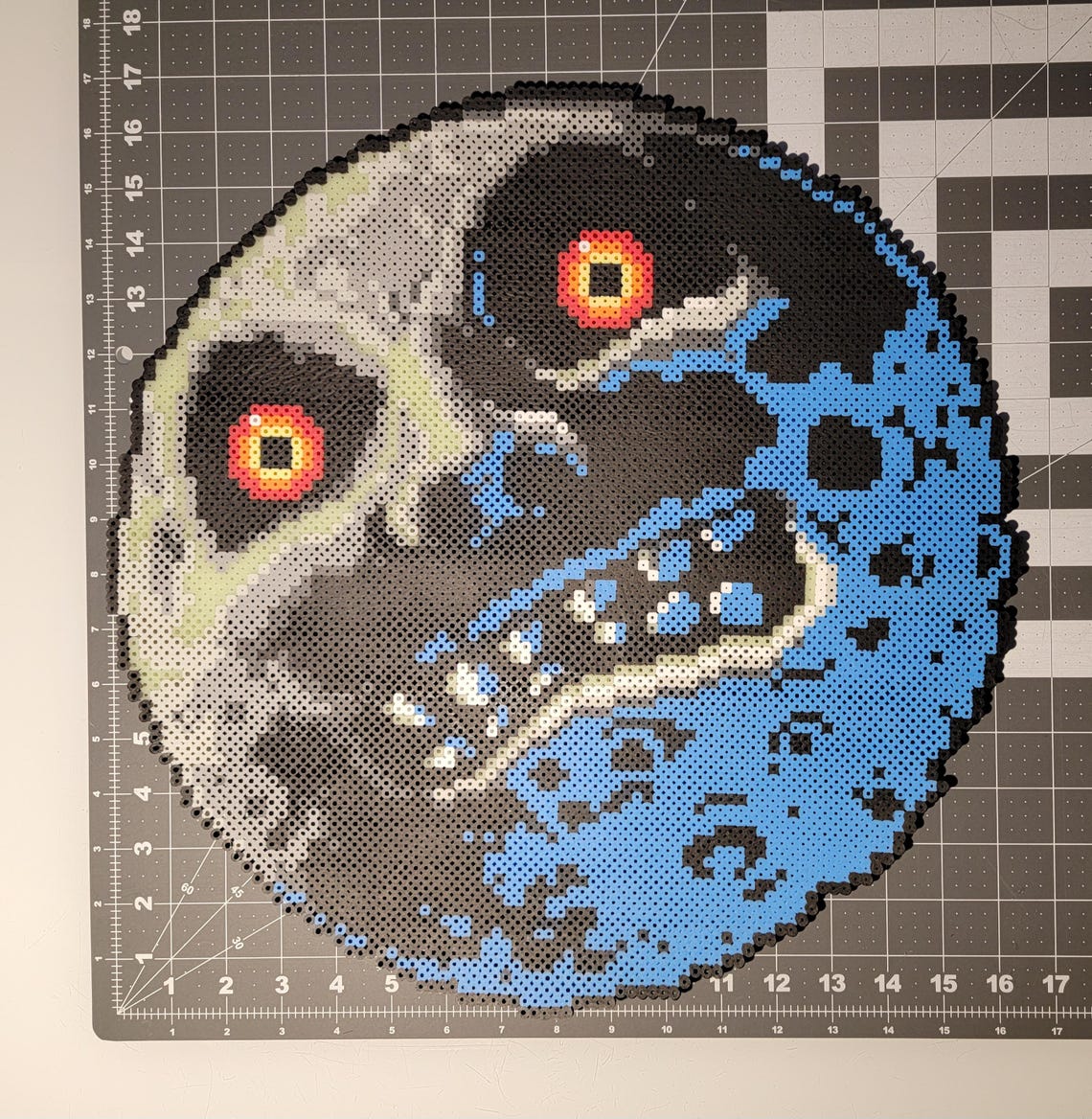 Majora's Mask Moon - Pixel Art - Made From Perler Beads - Etsy