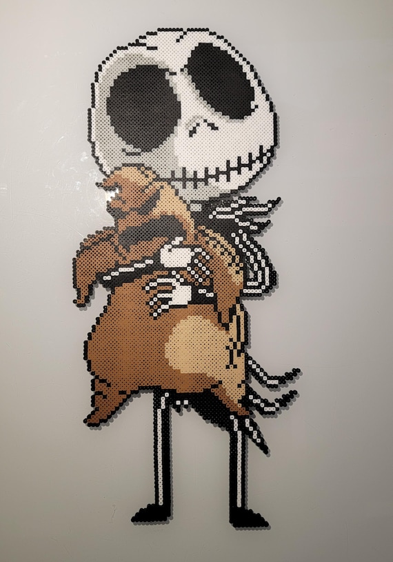 Jack and Oogie Boogie - Nightmare Before Christmas - Pixel Art