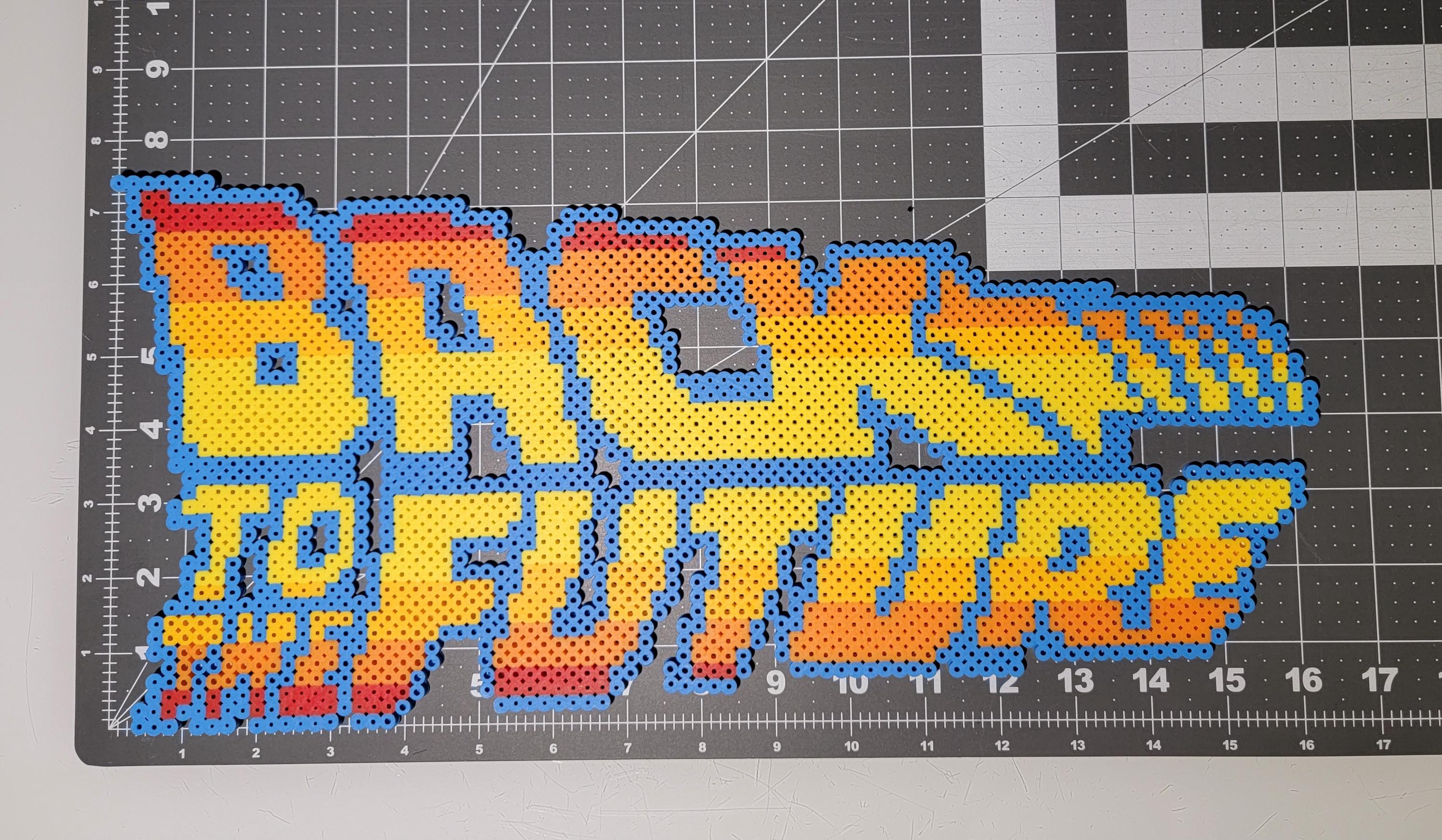 Back to the Future - Pixel Art - Made From Perler Beads - Etsy