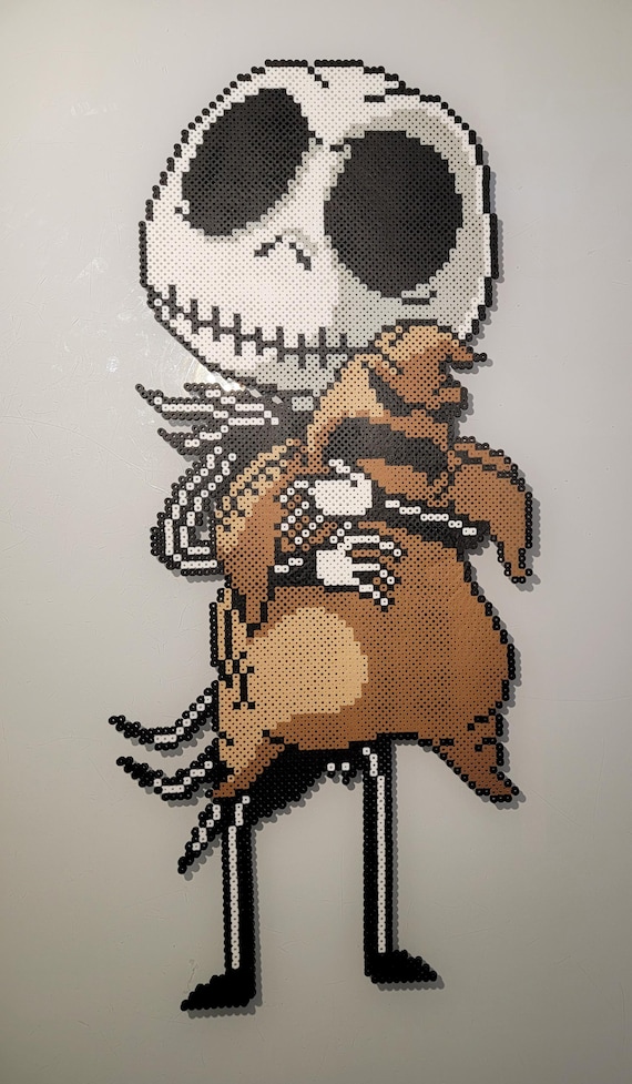 Jack and Oogie Boogie - Nightmare Before Christmas - Pixel Art