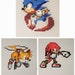 Sonic - Tails - Knuckles - Pixel Art - Made From Perler Beads - Etsy