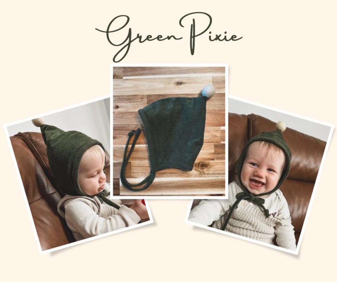Bonnets With Poms | Classic & Pixie Styles | Fall/winter | Newborn - 2T ...