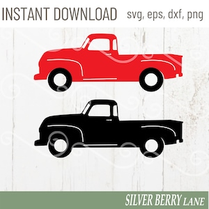 Old Truck SVG-Red Truck SVG-Farm Truck SVG-Antique truck png-Vintage truck cut file-Truck svg