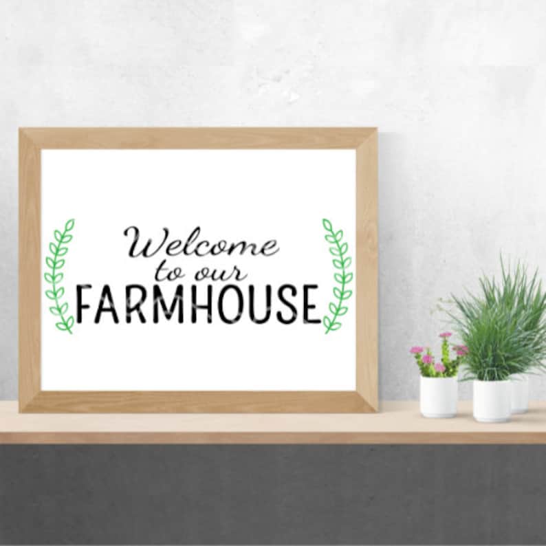 Farmhouse Welcome Svg-welcome Wreath Svg-farmhouse Svg-farm Sign Svg ...