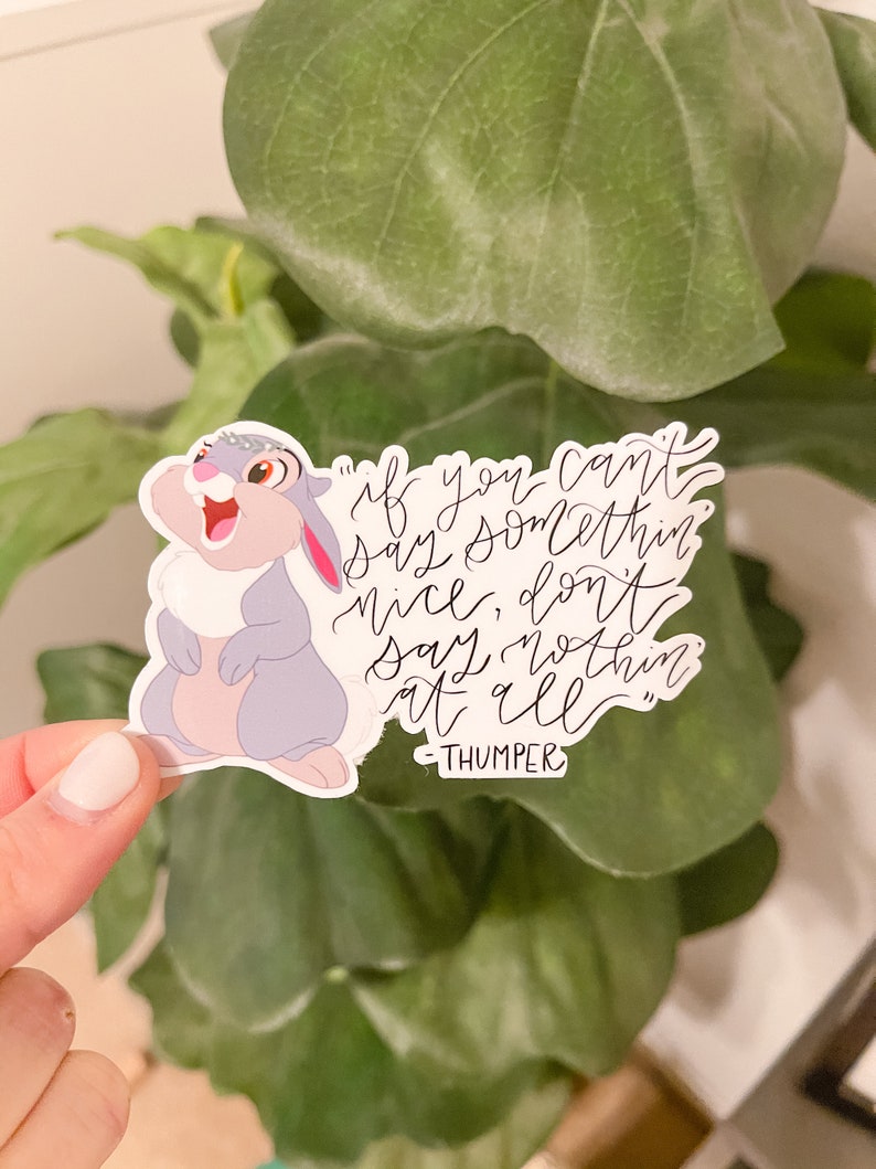 Thumper Bunny Sticker If You Can