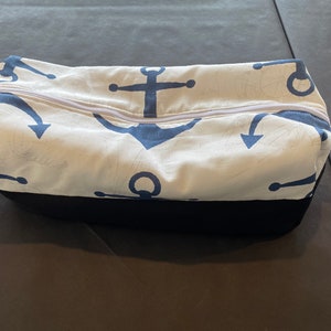Bolsa grande de playa de 20 pulgadas con anclas, estilo playero, para viaje, artículos de tocador, maquillaje, silla de ruedas, andador, para hombres, mujeres y niños.