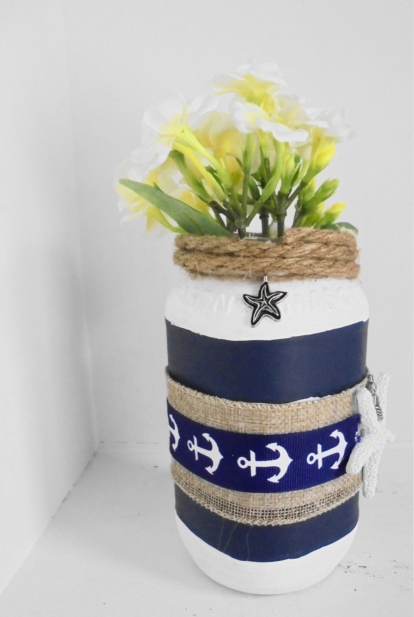 Medium Nautical Flower Vase Etsy