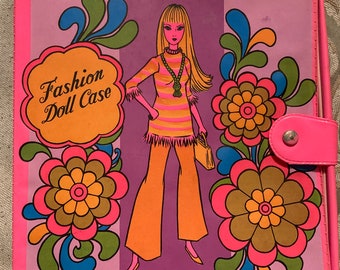 Fashion Doll Carry Case Pink HTF Dawn Doll Clone Accessory Pink Doll Case