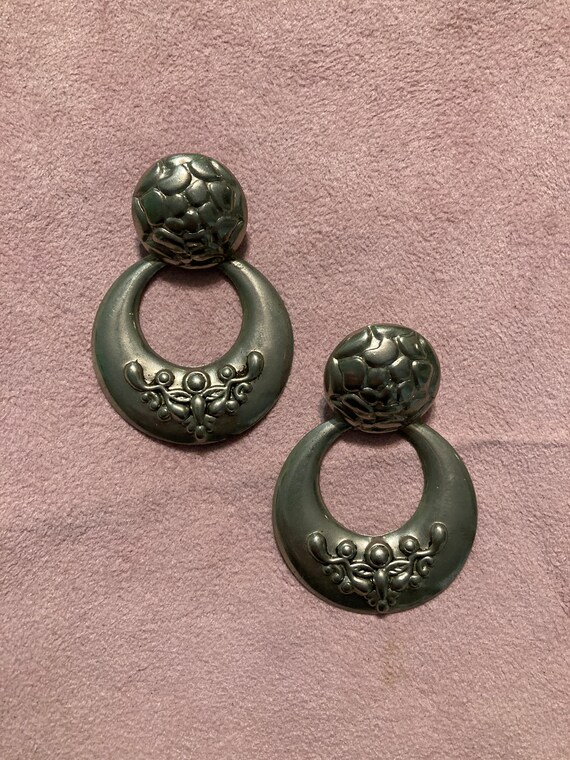 Silver Toned Lot Of 3 Vintage Spanish Style Dangl… - image 5