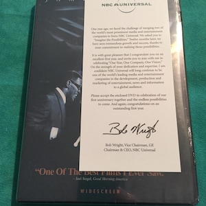 May include: Sealed DVD case with the NBC Universal logo and text. The DVD cover features a black and white image of a man in a suit. The text reads "One of the Best Films I Ever Saw."