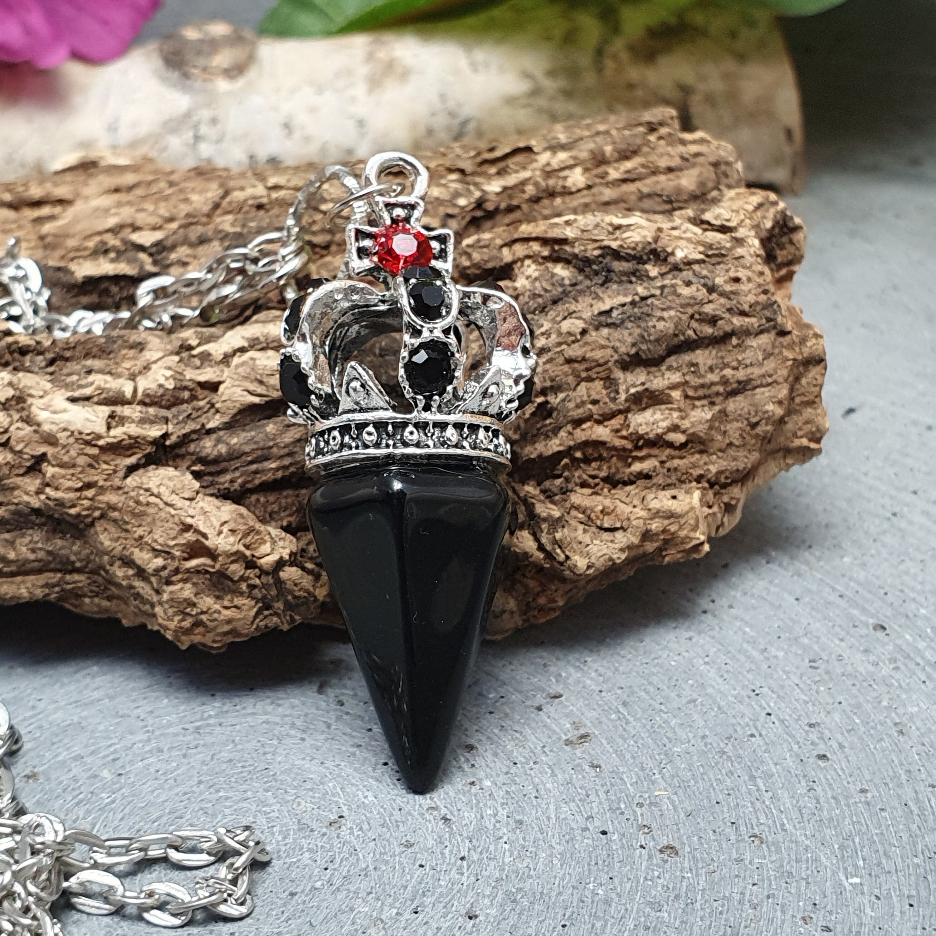 Pendel Pendulum Kette mit Krone Steinbock Hanael | Etsy