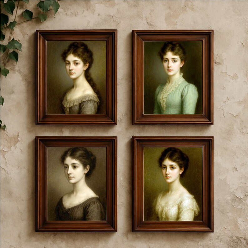 Vintage Female Portraits – 8 Designs | Commercial Use Permitted ...