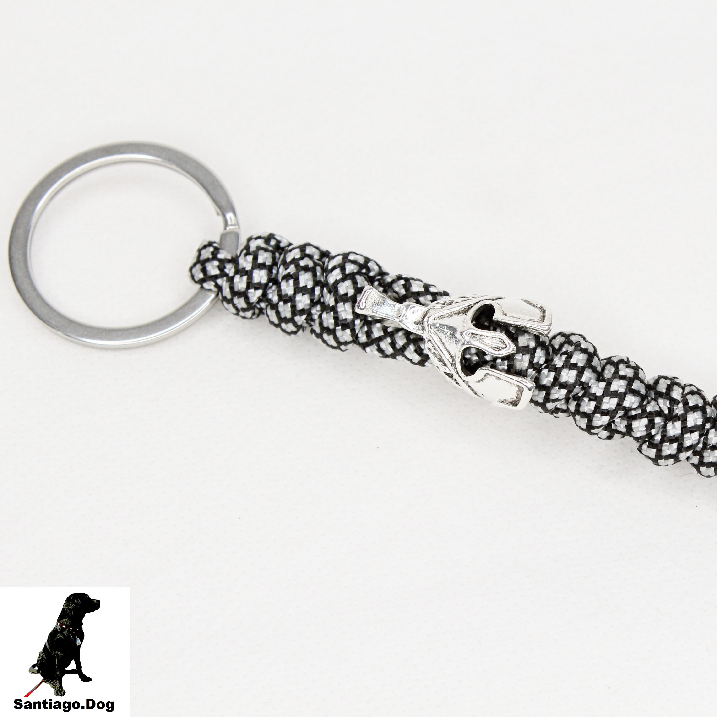 Uniclife Cordon Porte-badge Porte-clés En Paracorde Tour De Cou Badge & Cordon Tour De Cou Pour Hommes Porte Badge Tour De Cou Tressé Renforcé Long Tour De Cou Téléphone (Noir