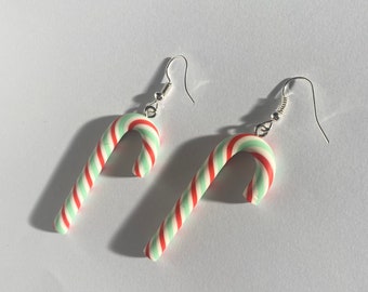 Festive Candy Cane Earrings