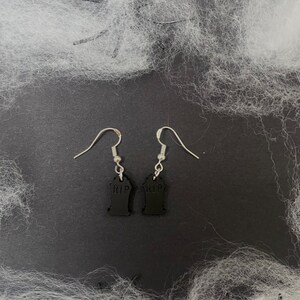 Halloween Gravestone Earrings