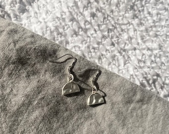 Silver Plated Semi-Circle Earrings