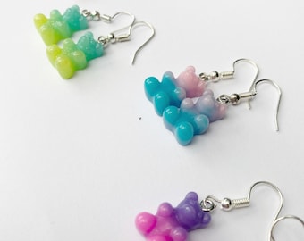 Ombré Gummy Bear Earrings