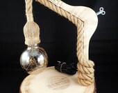 Wooden table lamp