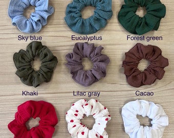 Elastico per capelli in mussola di cotone: elastico per capelli morbido ed ecologico