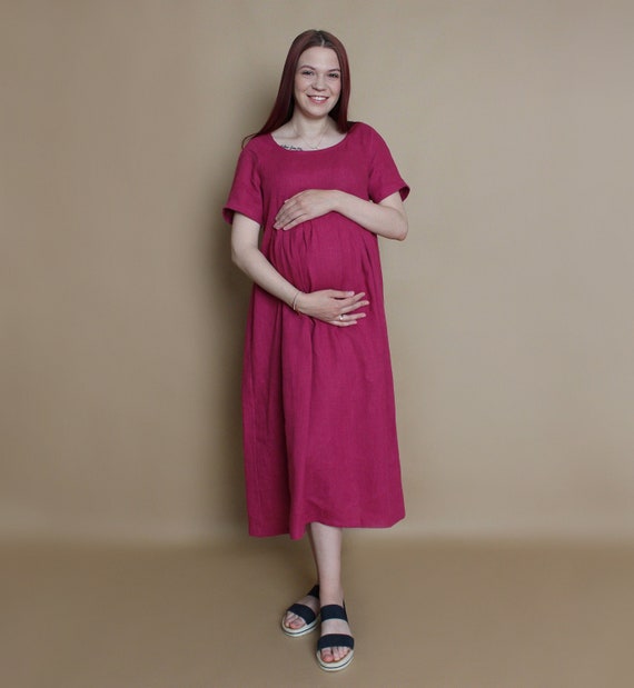 fitted lace wedding dress Waist Tie Maternity/Nursing Wrap Dress Taupe / Medium main image 0