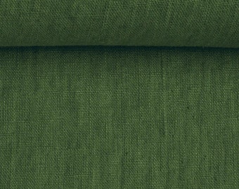 May include: Close-up of a green fabric with a woven texture. The fabric has a slightly rough surface and a subtle sheen.