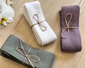 Ceinture de robe en lin, accessoire en lin, ceinture en lin faite main, robe en lin, ceinture en tissu de lin, ceinture longue, ceinture pour robe, ceinture en lin