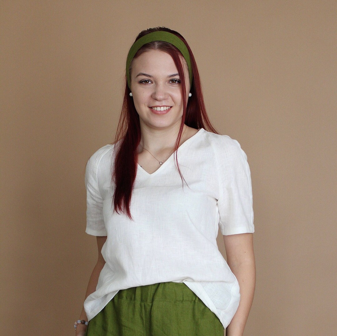 Linen Hair Tie Linen Hair Ribbon Linen Hair Band Linen Etsy