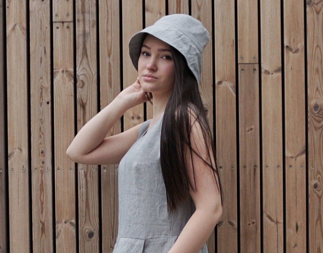 Marchen☆Linen medium bucket hat Marchen White Caps for Women | Modalova