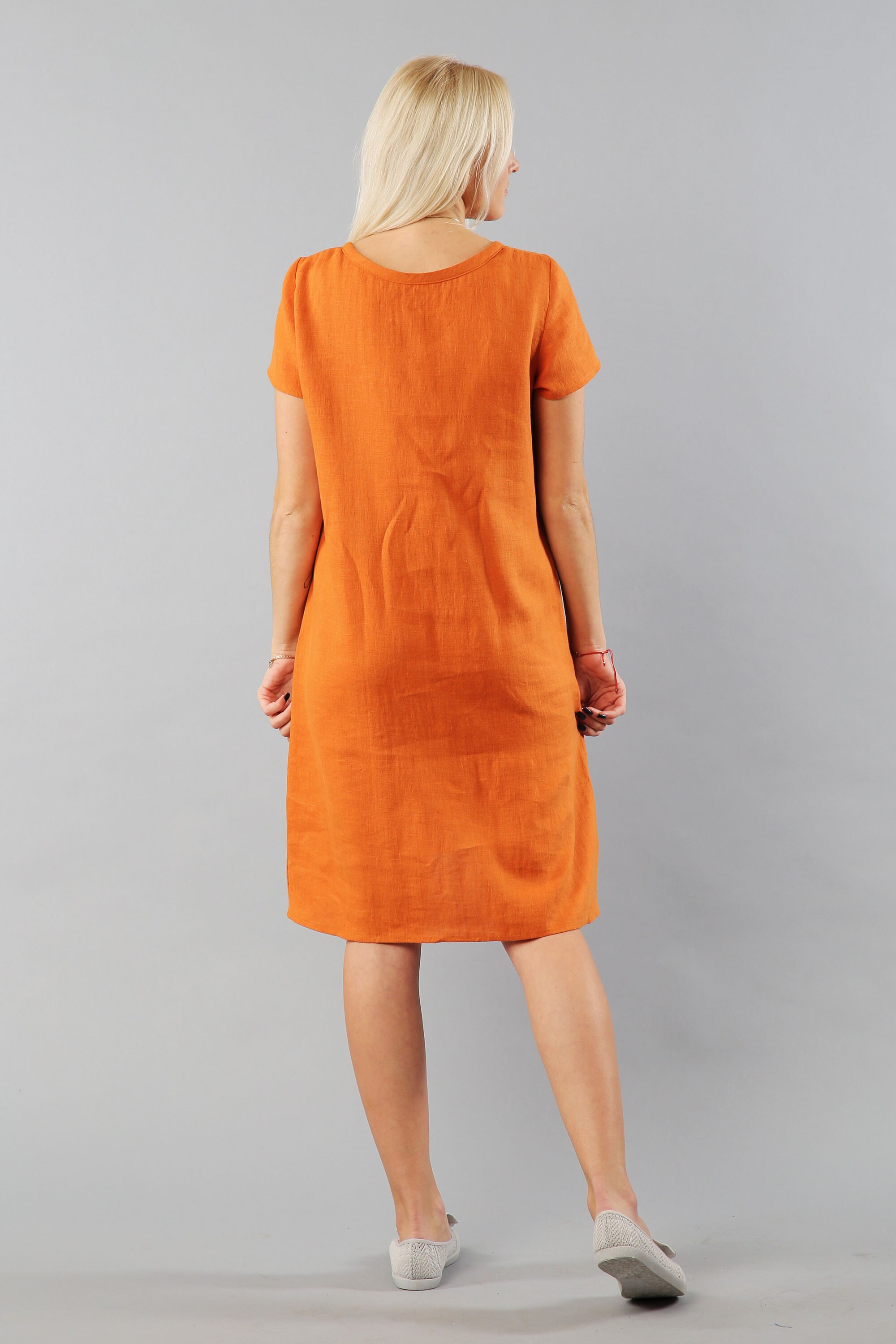 Hand painted linen dress, linen dress, Hand painted clothes, summer dress, elegant outfit