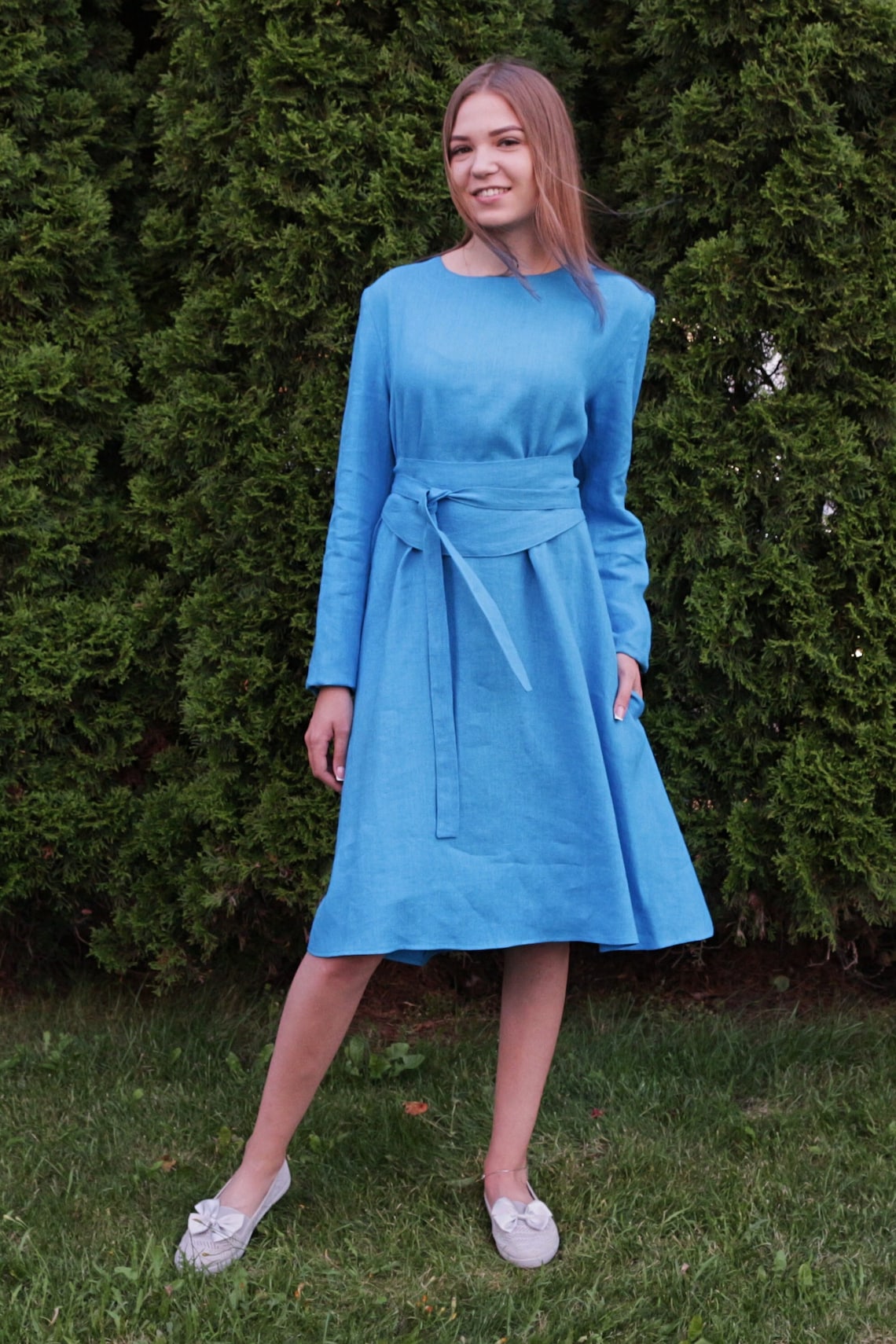 Linen Obi Belt Linen Dress Belt Linen Accessory Handmade Etsy