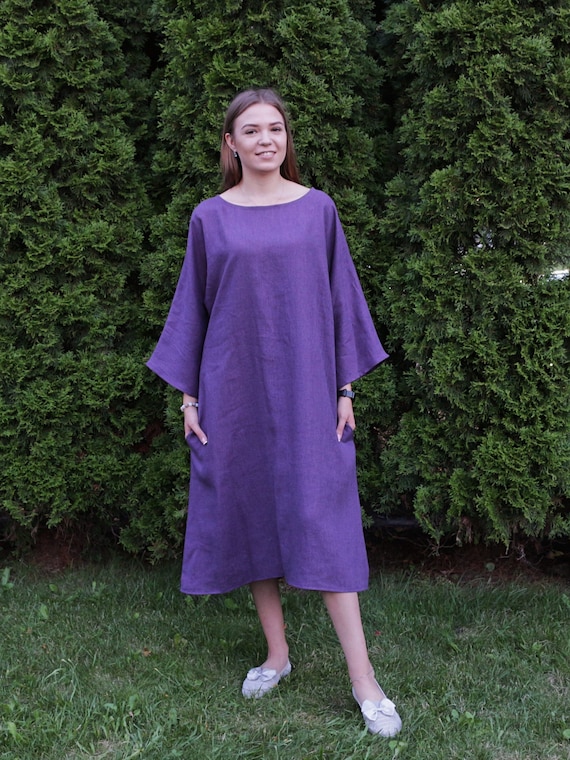 chinese dress ladies Tailored White Linen Shift Dress main image 0