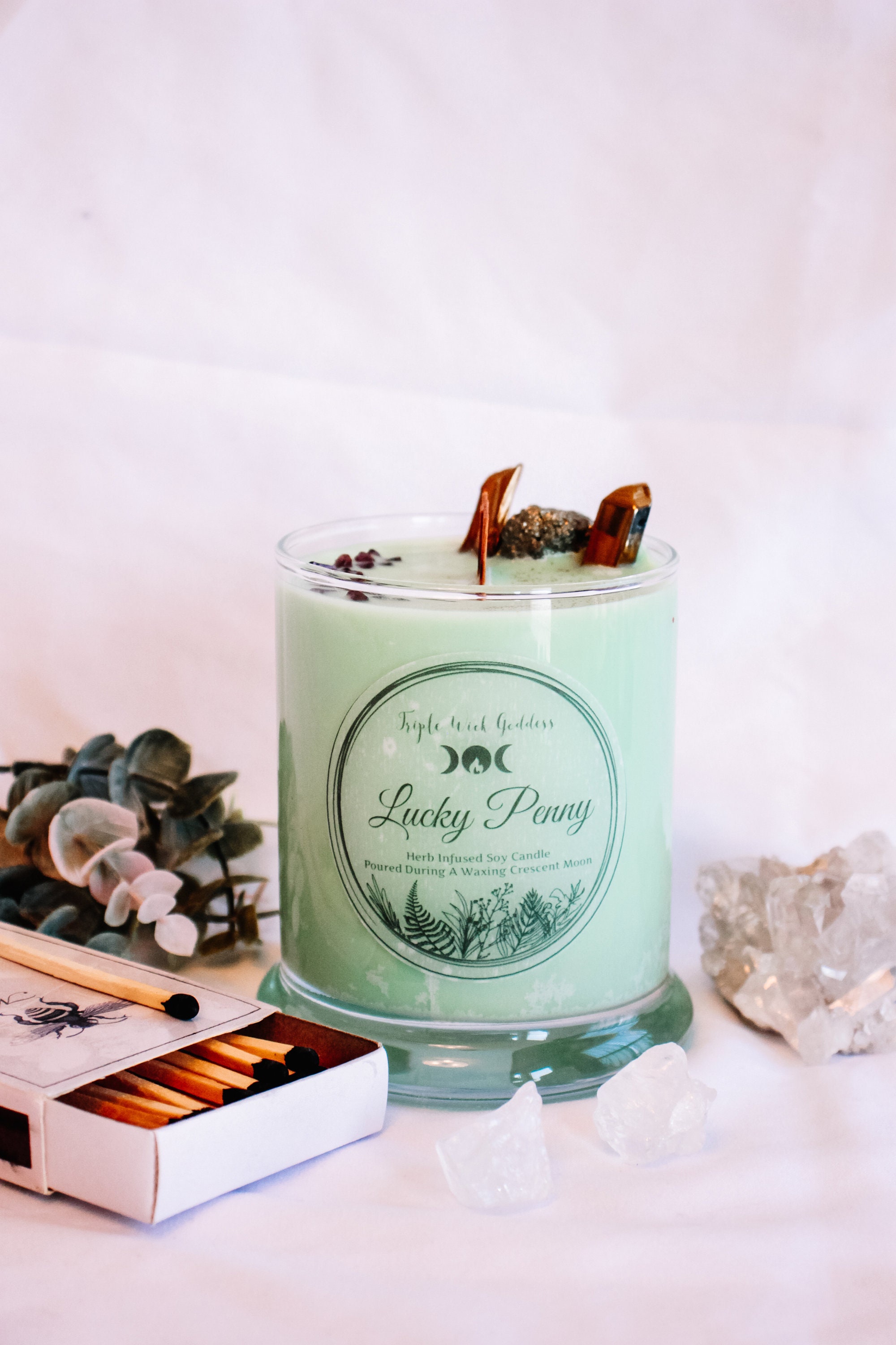 Lucky Penny Candle Etsy