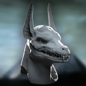 Anubis Helmet 3D Print File