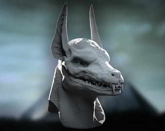 Anubis Helmet 3D Print File