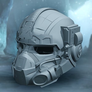 Gears 5 Lizzie Carmine Inspired Helmet 3D print model