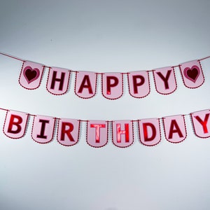 Valentine’s Theme Banner, Valentine’s Party Decorations, Happy Birthday Banner, Birthday Party Decoration